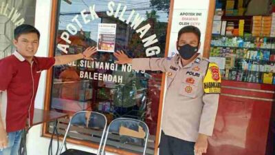 Sosialisasikan Larangan Jual Obat Sirup, Polsek Baleendah Sisir Apotek