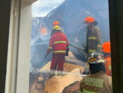 12 Jam Lebih Damkar Berjuang Padamkan Api di Gudang Triplek Soekarno Hatta