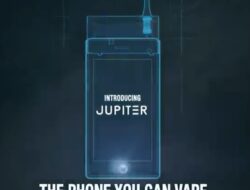 Vaporcade Jupiter, Ponsel Unik Bergaya Rokok Elektrik, Berikut Spesifikasinya