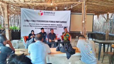 Matangkan Persiapan Pengawasan Pemilu, Bawaslu Sumedang Gelar Silaturahmi dengan Wartawan