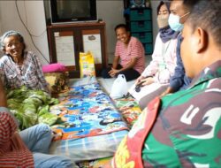 Peduli Kesehatan Lansia, Babinsa Kodim Sumedang Datangkan Tim Kesehatan Puskesmas
