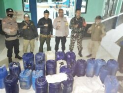 Jelang Ibadah Malam Natal 2022, Puluhan Jeriken Miras Disita Polisi di Pacet