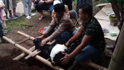 Masyarakat Desa di Sumedang Ini Gelar Ritual ‘Numbal Lembur’ dengan Memotong Kambing Kenit