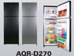 Aqua AQR D270, Kulkas 2 Pintu dengan Fitur Multiflow yang Super Hemat