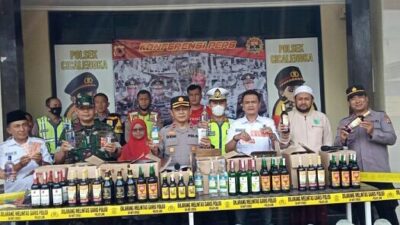 Polisi Gagalkan Penjualan Obat Terlarang dan Miras di Cicalengka