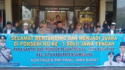 Belasan Santri Asal Sumedang Ikuti Porseni NU ke-1 di Solo