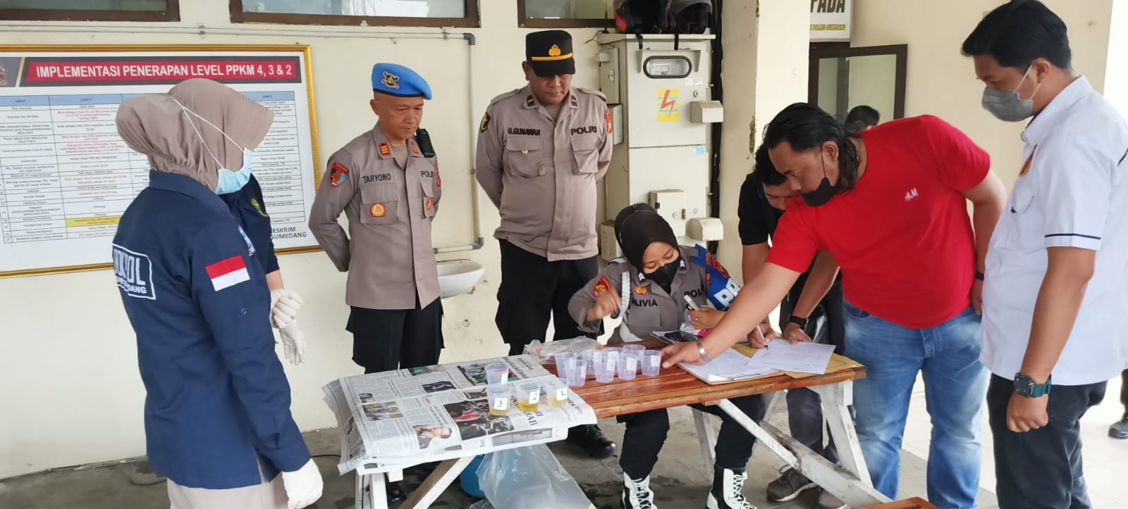 Tes Urine Personel Polres