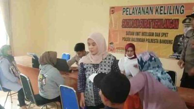Dekatkan Layanan, SKCK Keliling Polsek Baleendah Hadir di Wargamekar