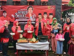 Peringati HUT Megawati, PDIP Kabupaten Bandung Gelar Makan Bersama Masyarakat