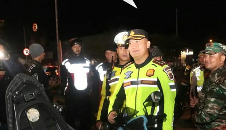 Patroli skala besar Polresta Bandung