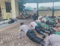 Jaga Kekompakan, Koramil 1014 dan Polsek Cimanggung Gelar Apel Gabungan