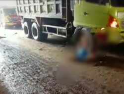 Diduga Akibat Jalan Licin, Seorang Warga di Sumedang Tewas Terlindas Tronton Setelah Motornya Tergelincir