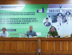 Wabup Sumedang Buka Sosialisasi Pengawasan Kearsipan Bagi 55 Perangkat Daerah