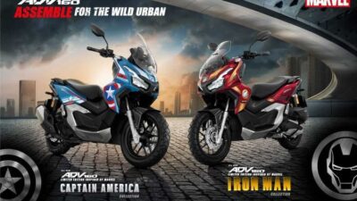 Gokil Abis! Honda ADV 160 Hadir dengan Model Captain America dan Iron Man