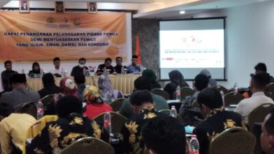 Para Kanit Reskrim se-Sumedang Rapat Gakumdu dengan Bawaslu