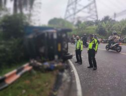 Munggahan Membawa Duka di Sumedang, 4 Motor Dihantam Truk Fuso, Satu Orang Tewas