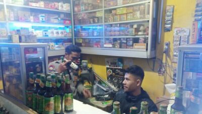 Pastikan Kamtibmas di Bulan Ramadan 2023, Polsek Cangkuang Gelar Razia Miras