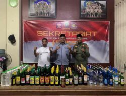 Razia Warung Jamu di Jatinangor, Satpol PP Sumedang Sita Ratusan Botol Miras dan Tuak Bali