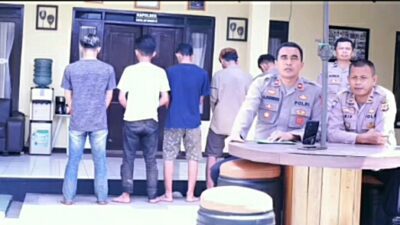 Polsek Majalaya Tangkap Kelompok Pemuda yang Perang Sarung di Cisapi