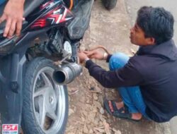Ciptakan Rasa Nyaman Bagi Masyarakat, Polsek Cibugel Tegur dan Tertibkan Knalpot Brong