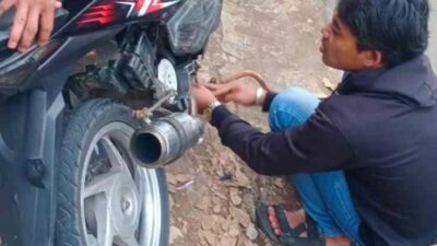 Ciptakan Rasa Nyaman Bagi Masyarakat, Polsek Cibugel Tegur dan Tertibkan Knalpot Brong