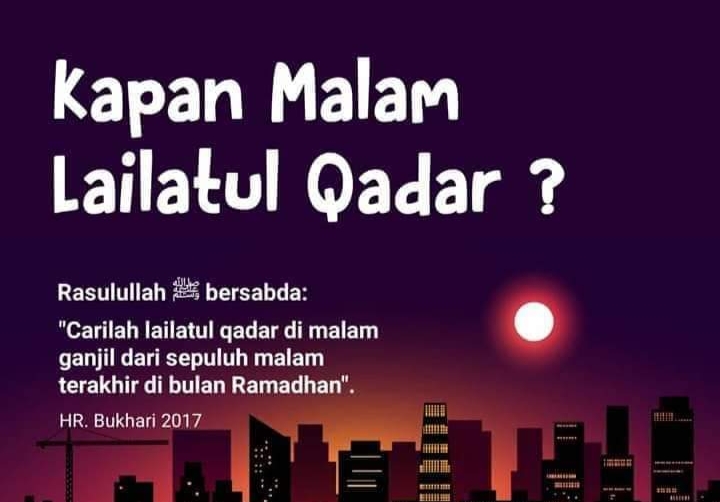Ciri malam Lailatul Qadar