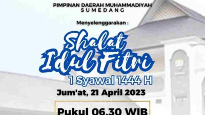Warga Muhammadiyah di Sumedang Akan Laksanakan Sholat Idul Fitri pada Jumat 21 April di Lapangan PPS
