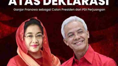 Resmi! Ganjar Pranowo Jadi Capres PDIP di Pemilu 2024
