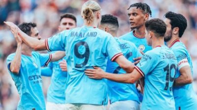 Pertandingan Antara Manchester City vs Arsenal di Etihad Stadium