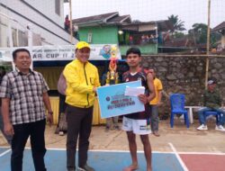 Akur Hadiri Turnamen Bola Volly antar Ivo se-Desa Sindulang Sumedang