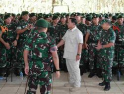 Datangi Kabupaten Bandung, Ini Pesan Prabowo Subianto untuk Yonif PR 330
