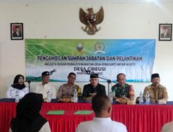 Forkopimcam Jatinangor Hadiri Pelantikan Anggota dan Ketua PAW BPD Desa Cibeusi