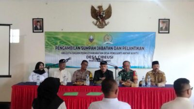 Pelantikan PAW BPD Cibeusi