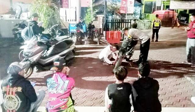 Razia knalpot bising di Bandung