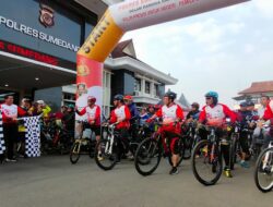 Ribuan Masyarakat di Sumedang Antusias Ikuti HUT Bhayangkara ke-77