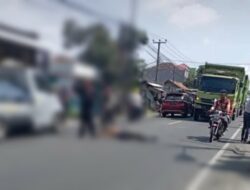 Gagal Nyalip, Pemotor Terjatuh Kemudian Tewas di Jalan Raya Tanjungsari Sumedang
