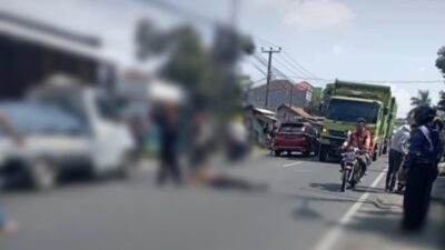 Gagal Nyalip, Pemotor Terjatuh Kemudian Tewas di Jalan Raya Tanjungsari Sumedang