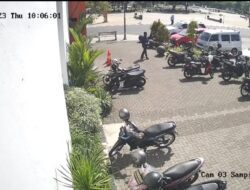 Aksi Pencurian Motor Milik Pelajar di Halaman MPP Sumedang Terekam CCTV