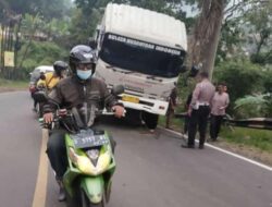 Gajah Ebok Mogok di Tanjakan Sanur Sumedang, Jl Bandung-Cirebon Macet Panjang