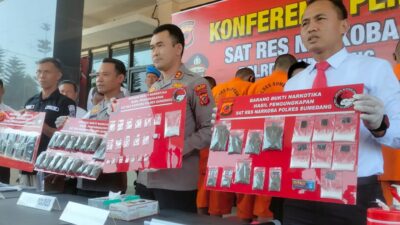 Dua Bulan, Ratusan Gram Ganja dan Tembakau Gorila Berhasil Disita Sat Res Narkoba Polres Sumedang