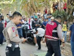 Tabrak Benteng, Pemotor Tewas Usai Lintasi Jalan Menurun di Ciapus Banjaran