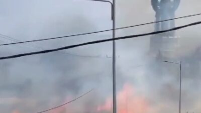 Area Menara Kujang Sapasang Terbakar