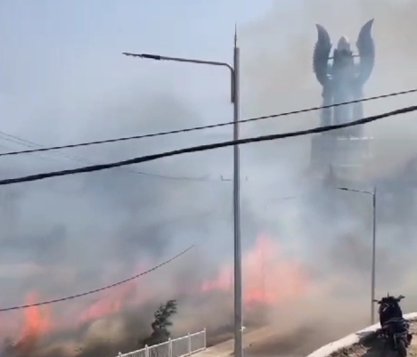 Area Menara Kujang Sapasang Terbakar