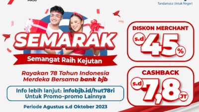 Semangat Kemerdekaan 78 Tahun Indonesia, bank bjb Banjir Promo