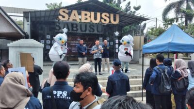 Kirab Panji Pemilu di Dapil 5 Sumedang Berlangsung Meriah