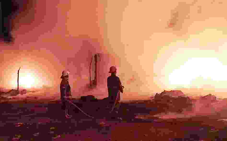 Gudang Warga Terbakar