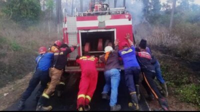 Imbas Banyak Insiden Kebakaran, Mobil Damkar Wilayah Tanjungsari Sumedang Mogok Lalu Terbalik