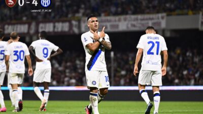 Salernitana – Inter Quattrick Lautaro, Inter Menang 0-4