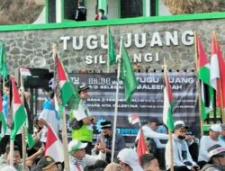 Aksi Bela Palestina, Warga Ngumpul di Tugu Juang Baleendah Galang Dana