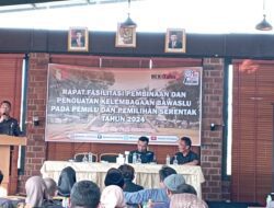 Pemilu Semakin Dekat, Bawaslu Sumedang Gelar Rapat Fasilitasi Pembinaan dan Penguatan Kelembagaan